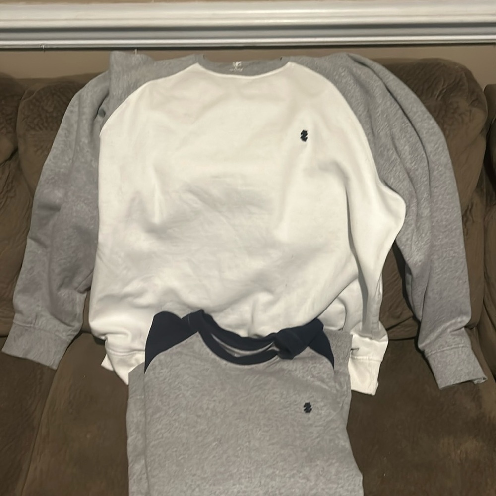 Two Izod sweatshirts for men